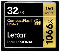 Lexar Professional 1066X 32GB VPG-65 Compactflash Card LCF32GCRBNA1066