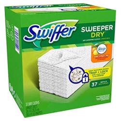 Swiffer Sweeper Dry Sweeping Cloths Mop And Broom Floor Cleaner Refills Sweet Citrus And Zest Scent 37 Count