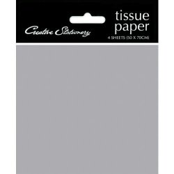 Creative Stationery Metallic Tissue Silver 4 Tissues