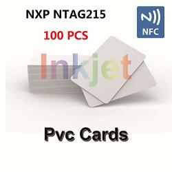 100 Pcs Inkjet Pvc Nfc Cards With Nfc Chip NTAG215 Printable Compatible With Epson And Canon Inkjet Printers CR80 Blank Card Double Sided Printing