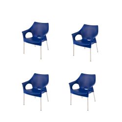 Dublin Bistro Chair - Blue - Set Of 4