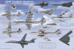 Laminated Usaf Strategic Bombers Poster