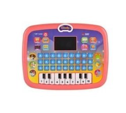 Kids Educational Piano & Alphabet Keyboard Learning Computer Tablet - Pink