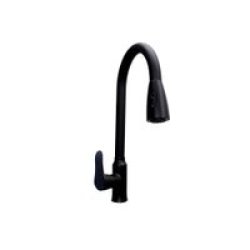 BA6819-3H Heavy Duty Kitchen Tap Mixer With Self-retracting Pullout Faucet Black