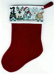 Janlynn Meowy Christmas Counted Cross Stitch Stocking Kit