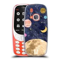 Head Case Designs Moon Marble Galaxy Soft Gel Case For Nokia 3310 2017
