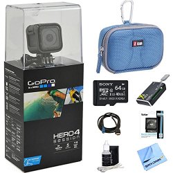 GoPro Hero4 Action Camera Ready For Adventure Bundle Includes Hero 4 64gb Micro Sdxc Memory Card Case Card Reader Memory Card Wallet Hdmi