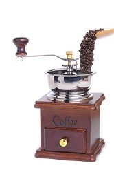 Jomin Manual Coffee Grinder Wooden Coffee Mill Grinder Premium Vintage Style Coffee Grain Burr Mill Machine Wooden Grinder By Jomin