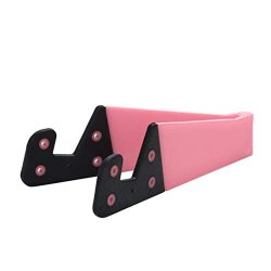 Dolloress ?foldable Portable MINI Plastic Folded Mobile Phone Table Desk Stand Holder Mount Pocket Size Pink