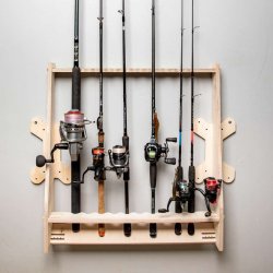 Bowlzie Vertical Fishing Rod Rack