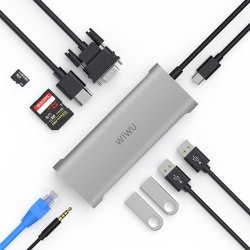 Wiwu A11 11 In 1 Type-c Usb-c Multifunctional Extension Hub Adapter