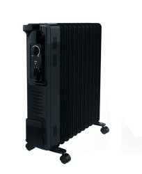 2500W 11 Fin Oil Heater - With Built In Fan - Black - AOH11F Prices ...