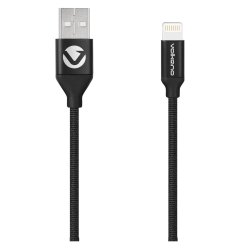 Volkano Weave Series Fabric Braided Mfi Lightning Cable - 3M