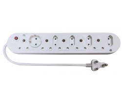 10-WAY Multi Plug With Surge Protection 5X16A+4X5A - 50CM Power Cord