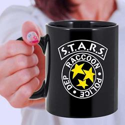 Resident Evil Horror Science Fiction Film Video Game Rpd Stars Adult Mug 11OZ|COFFEE Cup Black