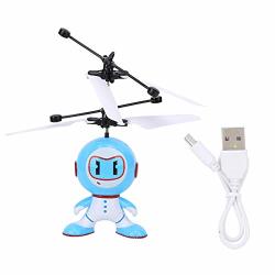 Ifcow Aircraft Flying Robot Toy Infrared Palm Sensing Flying Induction Robot Children Toy With Light