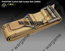 1000D Nylon Tactical Heavy Duty Belt With Cqb emergency Rescue Rigger - Coyote Brown