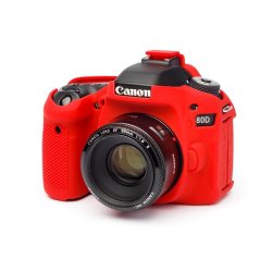 - Canon 80D Dslr - Pro Silicone Case - Red ECC80DR