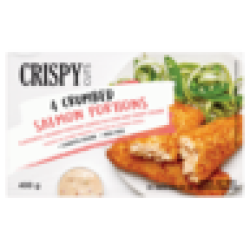 Frozen 4 Crumbed Salmon Portions 400G
