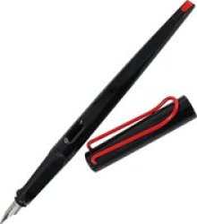 Joy Fountain Pen - 1.9 Nib With T10 Blue Cartridge Black And Red