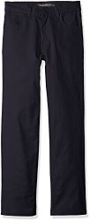 Eddie Bauer Big Boys' Twill Pant More Styles Available Stretch Navy-ahha 8