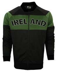 Croker Ireland Green & Black Bomber Jacket Large