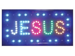 LED Light Up Display Sign - "jesus