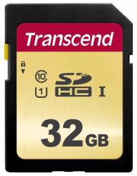 Transcend 500S 32GB UHS-1 Class 10 U1 Sdhc Card - Mlc