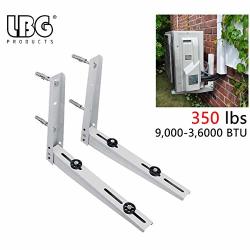 Lbg Products Universal Heavy Duty Outdoor Wall Mounting Bracket For Ductless MINI Split Air Conditioner Condenser Unit Heat Pump Systems Support Up To 350LBS 9000-36000BTU