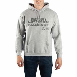 Mens Call Of Duty Modern Warfare Video Game Grey Hoodie-large