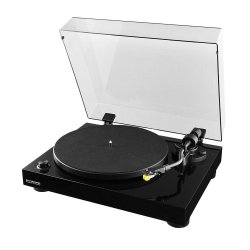 Fluance Fidelity Vinyl Turntable Record Player With Dual Magnet Cartridge Elliptical Diamond Stylus Belt Drive Built-in Preamp Adjustable Counterweight & Anti-skating Solid Wood Cabinet Rt81