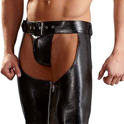 Orion Mens Wetlook Zipped Chaps LG By