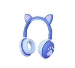 BK1 Cute Wireless Headphones LED Light Cat Ear