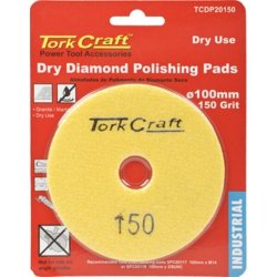100MM Diamond Polishing Pad 150 Grit Dry Use