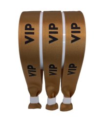 100 Vip Fabric Wristbands Printed