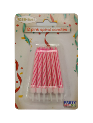 Birthday Candles Pink 12 Pack