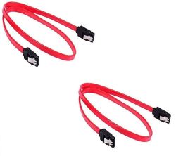 Sata Data Cable With Locking Latch - Pack Of 2