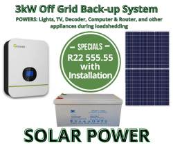 Power Kit 3KW Off Grid System With Storage Installation Included