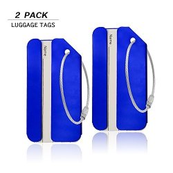 Aluminum Luggage Tag For Luggage Baggage Travel Identifier By Cpacc Blue 2PCS