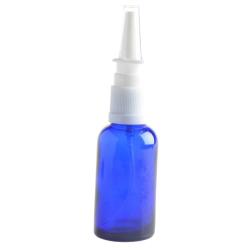 30ML Blue Glass Aromatherapy Bottle With Nasal Sprayer 18 415