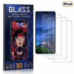 Cusking Huawei P30 Lite Screen Protector Tempered Glass HD Shock Absorbent Screen Protector Film For Huawei P30 Lite Easy Installation 3 Pack