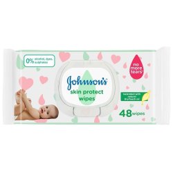 Johnson's Baby Skin Protect Wipes 48'S
