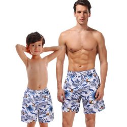 Matching Father Or Son Blue Crush Swim Shorts - 2XL