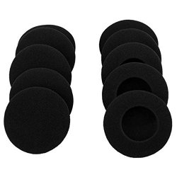 10 Pairs 60MM 2.4 Replacement Foam Ear Pud Earpads Sponge Cushion Covers For Logitech H600 H330 H340 Sony MDR-G45LP MDR-G55LP MDR-G410LP MDR-G101LP MDR-G42LP DR-220DPV