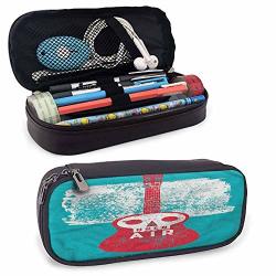 Indie Colorful Pencil Cases Open Air Festival Guitar Stationery Pouch Bag 8"X3.5'X1.5'
