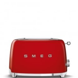 Smeg 50'S Retro Style Fiery Red 2 Slice Toaster - TSF01RDSA