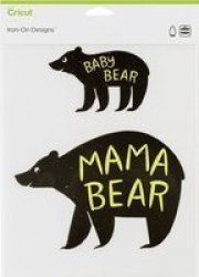 Iron On Designs - Mama Baby Bear 21.6 X 30.5CM 1 Large Design - Compatible With Maker 3 EXPLORE3