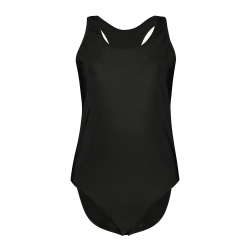 Girls Full Piece Black Swimsuit