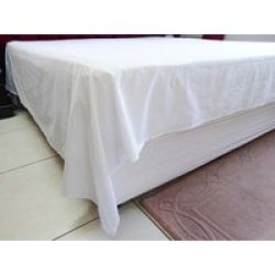 Rey& 39 S Fine Linen Queen Bed Flat Sheet 300 Tc White 100% Cotton