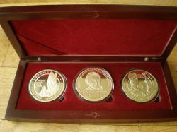 Pope John Paul Ii Benoit Xvi Soubirous Medal 40 Mm Gold Plated In Caps And Box